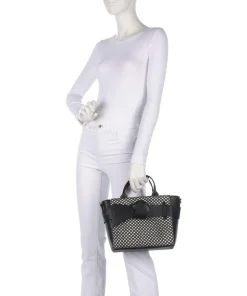 Jeesa Handtasche Lederimitat schwarz