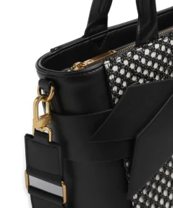 Jeesa Handtasche Lederimitat schwarz