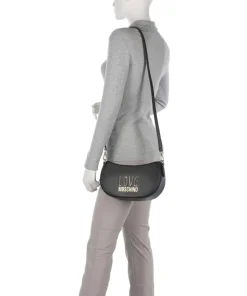 Jelly Logo Umhängetasche Lederimitat schwarz