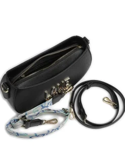 Jelly Logo Umhängetasche Lederimitat schwarz