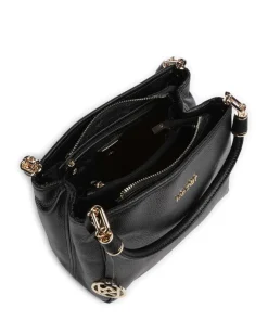 Jenny M Handtasche genarbtes Leder schwarz