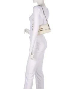 Jet Schultertasche fein genarbtes Rindsleder elfenbein