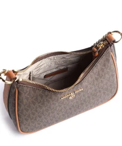 Jet Set Charm Schultertasche Canvas dunkelbraun