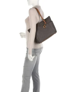 Jet Set Item Shopper Lederimitat dunkelbraun