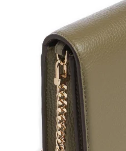 Jet Set Medium Umhängetasche genarbtes Rindsleder olivgrün