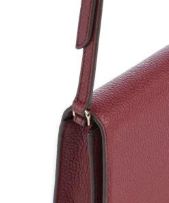 Jet Set Medium Umhängetasche genarbtes Rindsleder wein