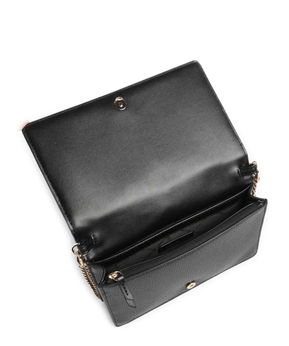 Jet Set Medium Umhängetasche genarbtes Rindsleder schwarz