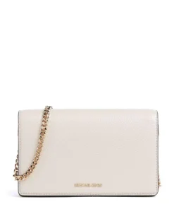 Jet Set Medium Umhängetasche genarbtes Rindsleder elfenbein