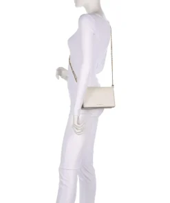 Jet Set Medium Umhängetasche genarbtes Rindsleder elfenbein