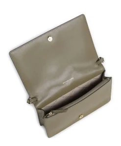 Jet Set Medium Umhängetasche genarbtes Rindsleder olivgrün