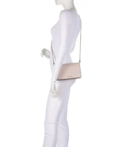 Jet Set Medium Umhängetasche genarbtes Rindsleder altrosa