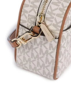 Jet Set Small Umhängetasche Lederimitat creme