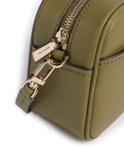 Jet Set Small Umhängetasche genarbtes Rindsleder olivgrün