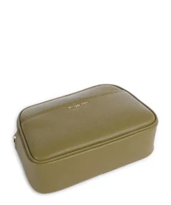 Jet Set Small Umhängetasche genarbtes Rindsleder olivgrün