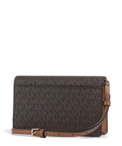 Jet Set Umhängetasche Canvas dunkelbraun