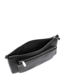 Jet Set Umhängetasche genarbtes Rindsleder schwarz