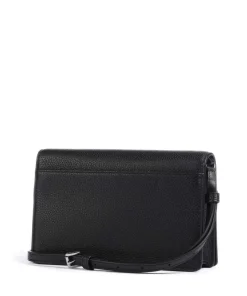 Jet Set Umhängetasche genarbtes Rindsleder schwarz