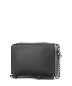 Jet Set Umhängetasche genarbtes Rindsleder schwarz