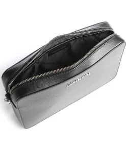 Jet Set Umhängetasche genarbtes Rindsleder schwarz