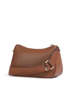 Jet Set Umhängetasche genarbtes Rindsleder braun