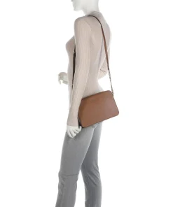 Jet Set Umhängetasche genarbtes Rindsleder braun