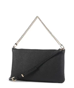 Jet Set Umhängetasche genarbtes Rindsleder schwarz