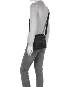 Jhin Umhängetasche recyceltes Polyester schwarz