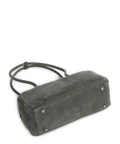 Jil Suede S Schultertasche aufgerautes Leder dunkelgrün