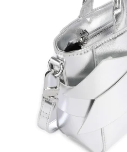 Jimisie Handtasche Lederimitat silber