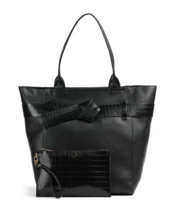 Jjoslyn Shopper Lederimitat schwarz