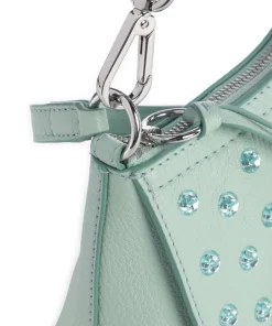 Joan Umhängetasche genarbtes Ziegenleder mintgrün