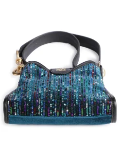 Joan Umhängetasche Lederimitat, Polyester, fein genarbtes Rindsleder mehrfarbig