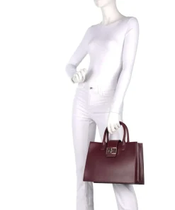 Jodie M Handtasche Lederimitat wein