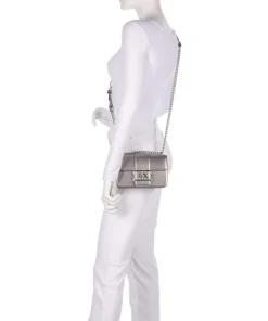 Jodie S Schultertasche Lederimitat silber