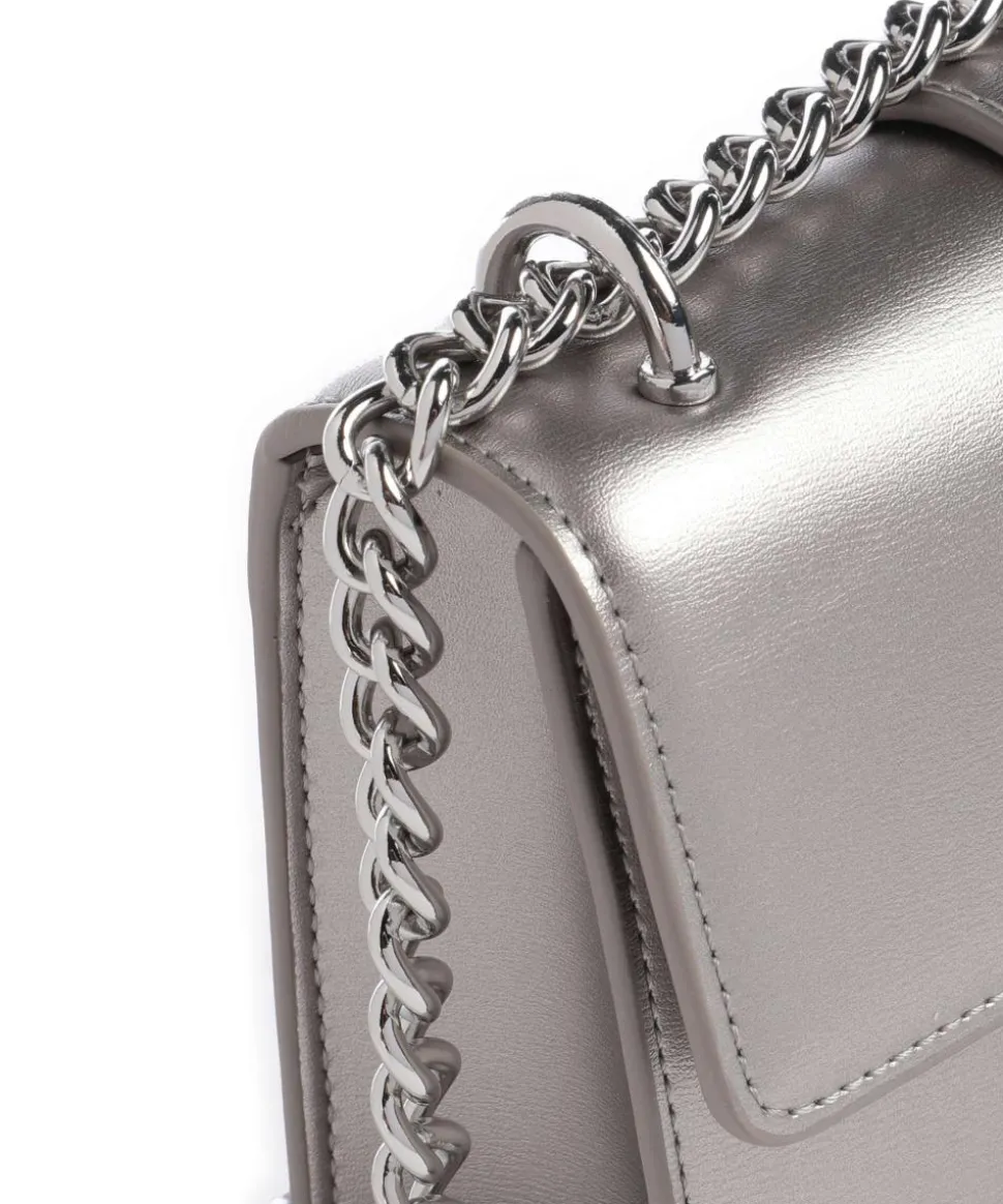 Jodie S Schultertasche Lederimitat silber