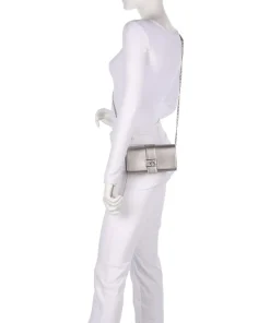 Jodie Umhängetasche Lederimitat silber