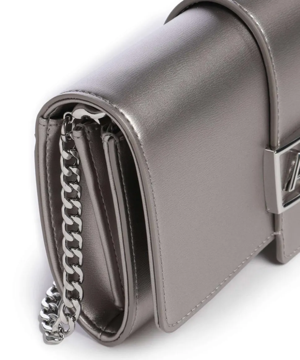 Jodie Umhängetasche Lederimitat silber