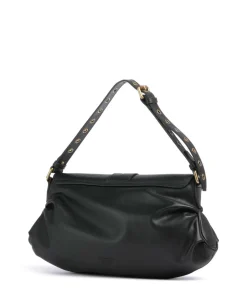 Jolene Classic Schultertasche fein genarbtes Rindsleder schwarz