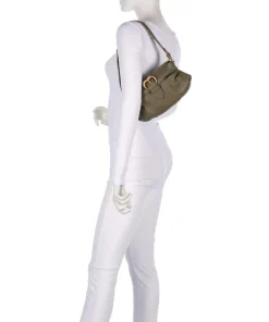 Jolene Mini Schultertasche fein genarbtes Rindsleder olivgrün