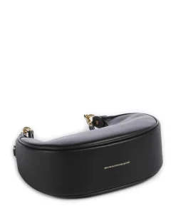 Jonie 22 Schultertasche fein genarbtes Leder schwarz