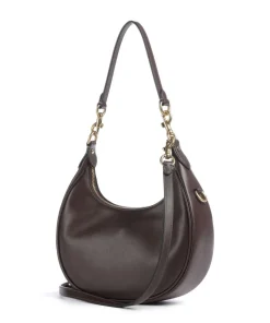 Jonie 22 Schultertasche fein genarbtes Leder dunkelbraun