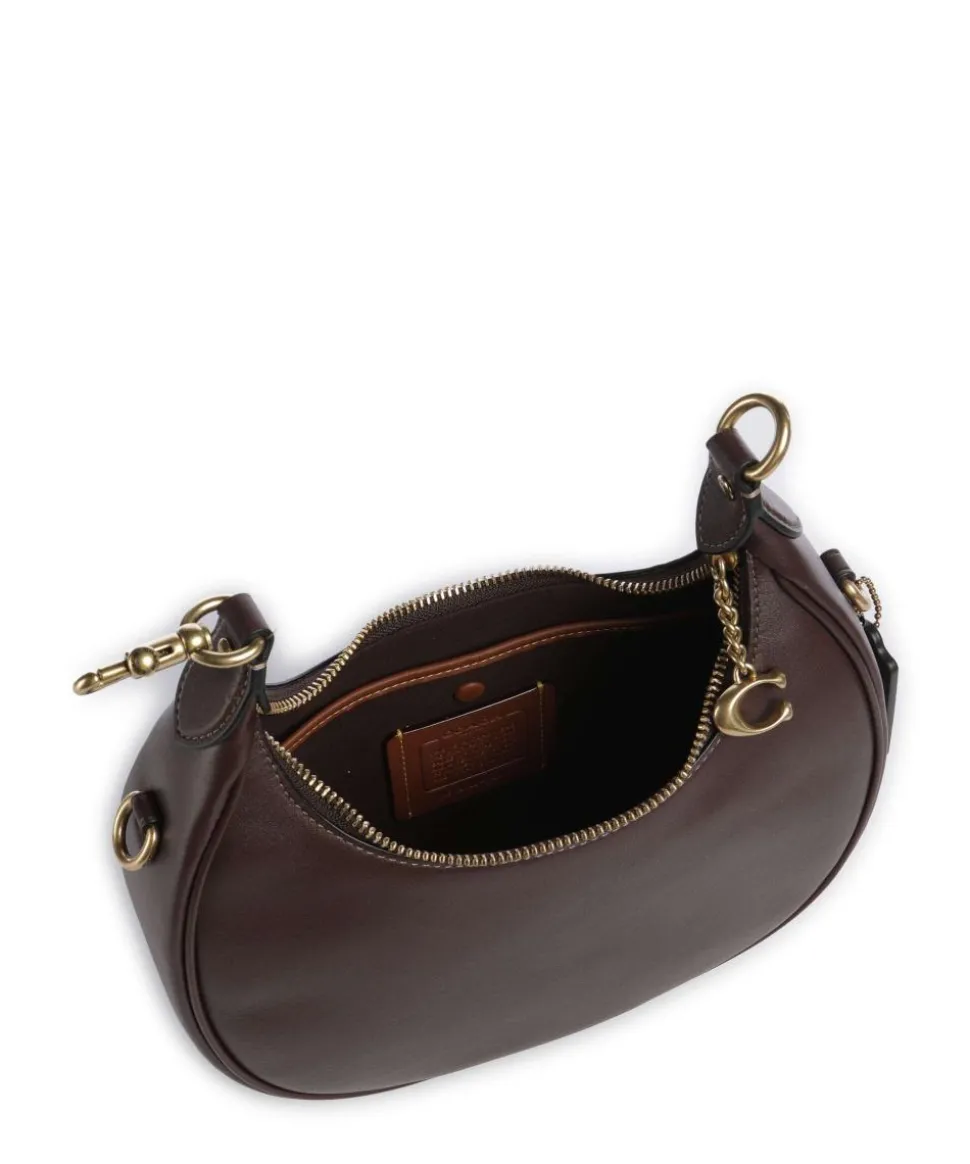 Jonie 22 Schultertasche fein genarbtes Leder dunkelbraun