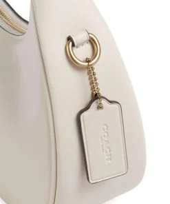 Jonie 22 Schultertasche fein genarbtes Leder creme