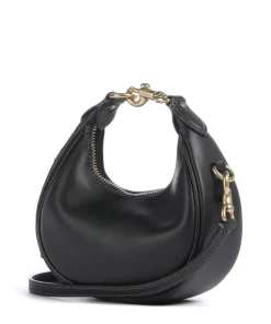 Jonie Umhängetasche fein genarbtes Leder schwarz