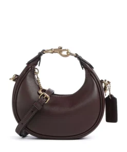 Jonie Umhängetasche fein genarbtes Leder dunkelbraun