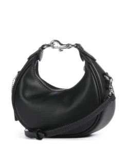 Jonie Umhängetasche fein genarbtes Leder schwarz