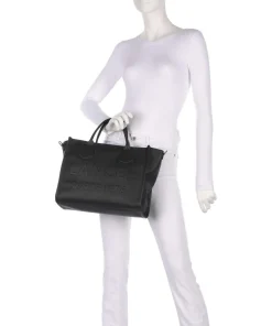 Jour M Handtasche genarbtes Rindsleder schwarz