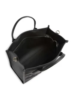 Jour M Handtasche genarbtes Rindsleder schwarz