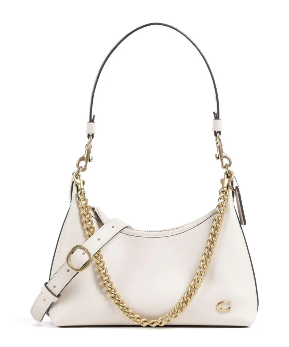 Juliet 25 Schultertasche Rindsleder weiß