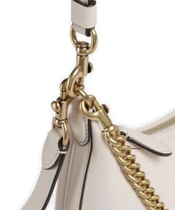 Juliet 25 Schultertasche Rindsleder weiß